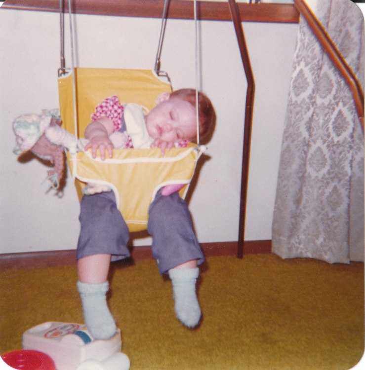 And sometimes your daughter falls asleep in her swing, but probably not as often as you would like her to.